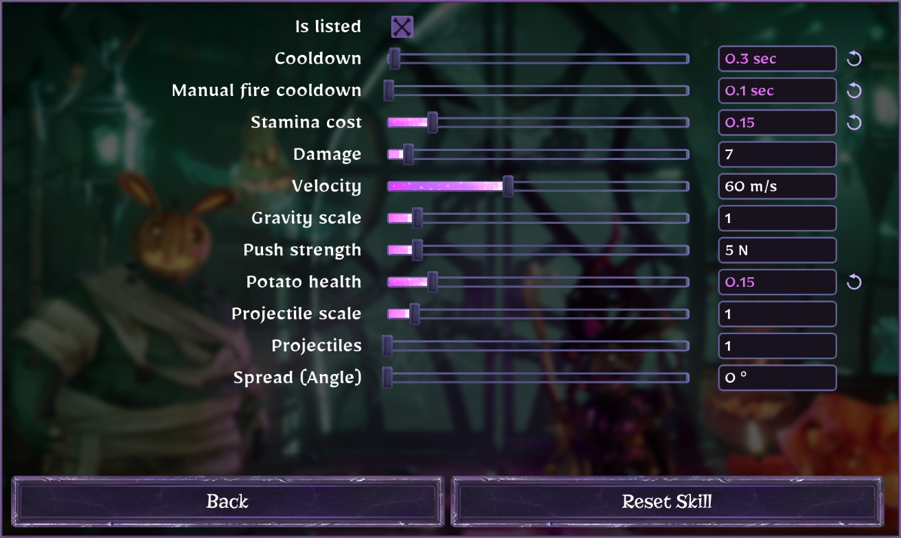 Configure Hunter Potato
