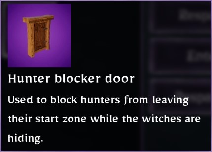 Hunter blocker door