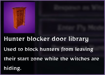 Hunter blocker door library