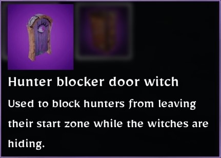 Hunter blocker door witch