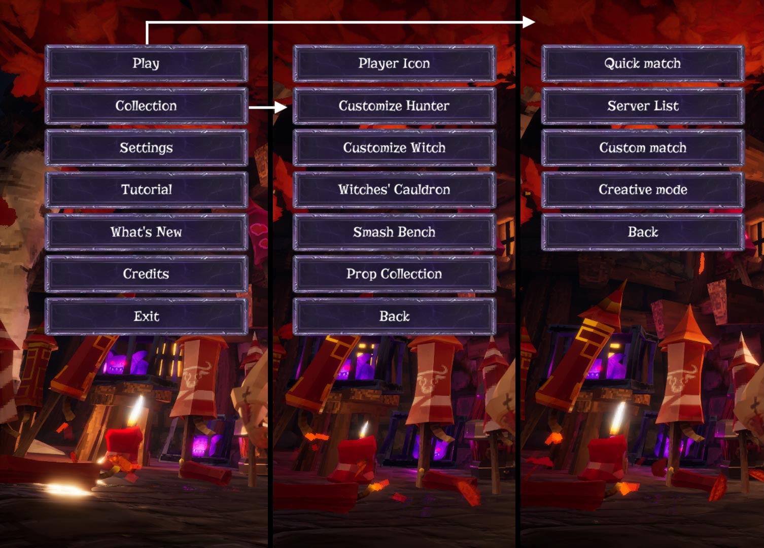 Menu Buttons