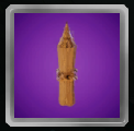 Small, tied wood spike